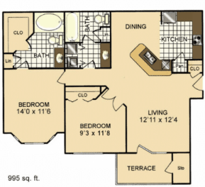 Two Bedroom Apartment Rental in San Antonio, TX