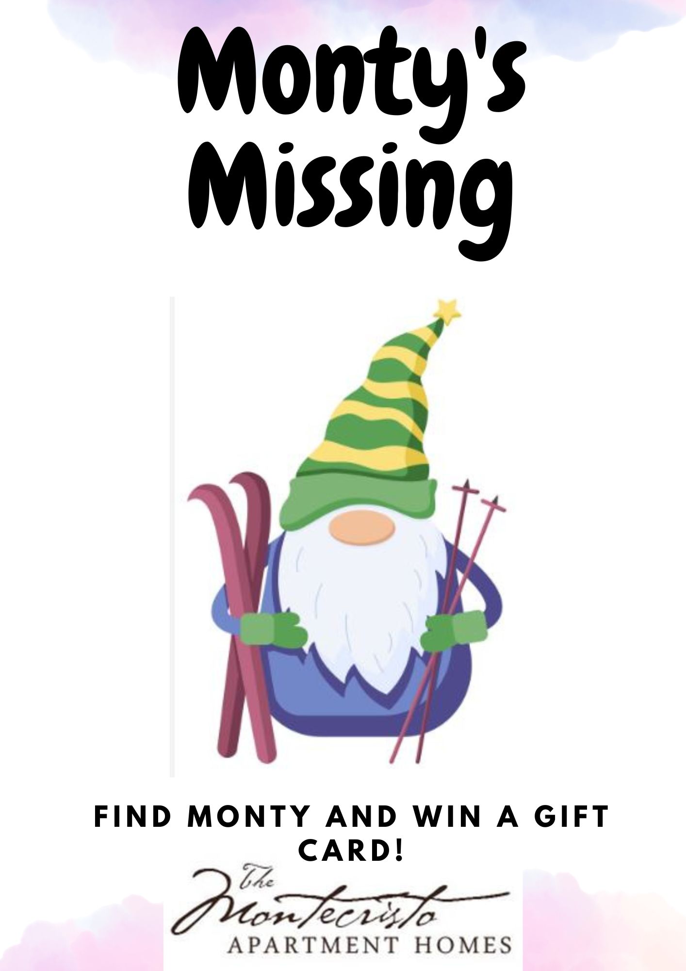 Find Monty at The Montecristo Apartments in Stone Oak, San Antonio and win a gift card.