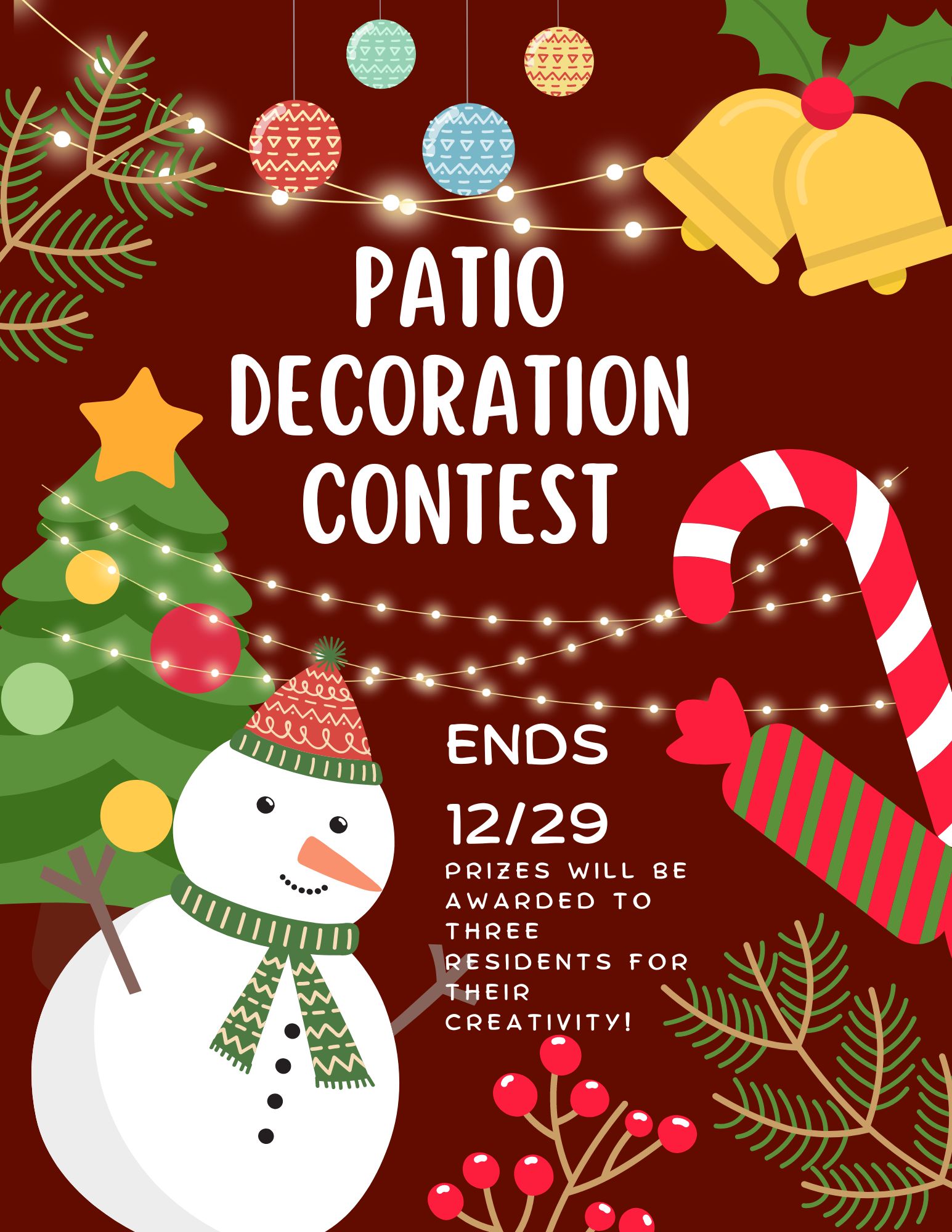 San Antonio Patio Decoration Contest Flyer.