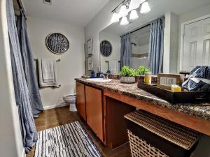 Two Bedroom Apartments for rent in San Antonio, Texas - Model Bathroom with Large Vanity